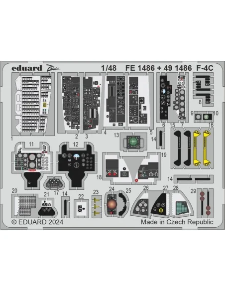 [NO_DESC] F-4C HOBBY 2000 / ACADEMY, 1/48 - Eduard Accessories BIG4...