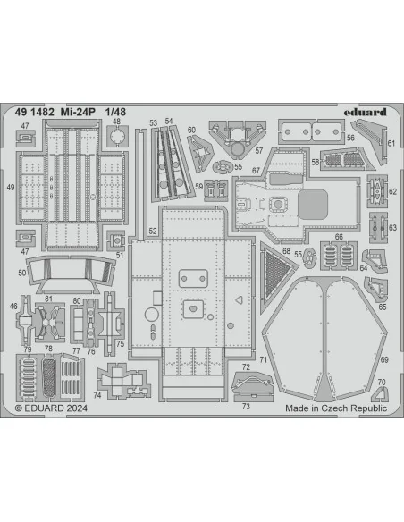 Mi-24P TRUMPETER, 1/48 - Eduard Accessories BIG49438