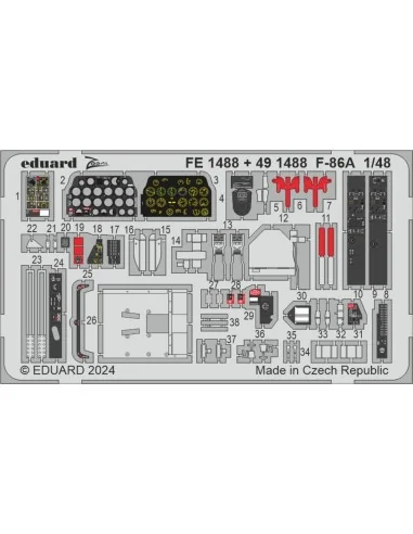 F-86A CLEAR PROP, 1/48 - Eduard Accessories BIG49439