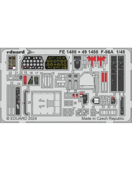 [NO_DESC] F-86A CLEAR PROP, 1/48 - Eduard Accessories BIG49439