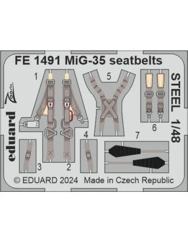 MiG-35 HOBBY BOSS, 1/48 - Eduard Accessories BIG49441
