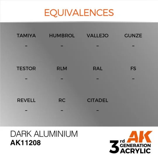 Dark Aluminium 17ml - AK Interactive AK11208