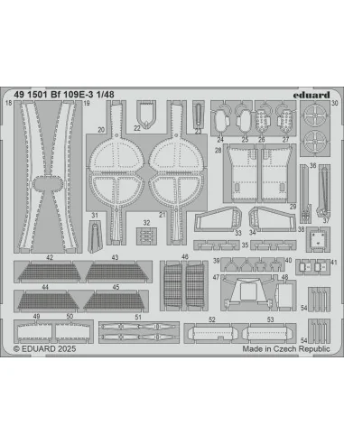 [NO_DESC] Bf 109E-3 HOBBY BOSS, 1/48 - Eduard Accessories BIG49444