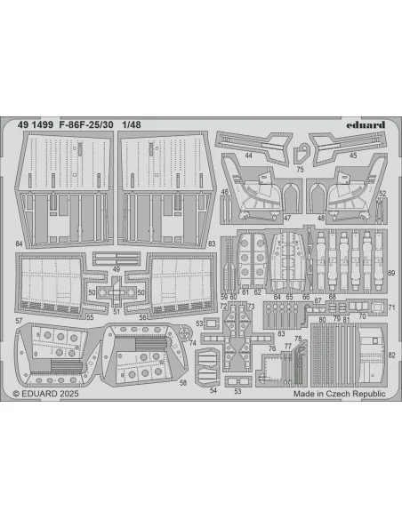 F-86F-25/30 AIRFIX, 1/48 - Eduard Accessories BIG49445