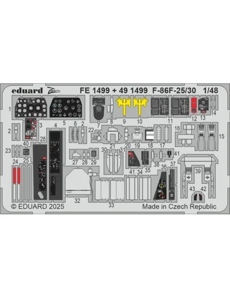 F-86F-25/30 AIRFIX, 1/48 - Eduard Accessories BIG49445