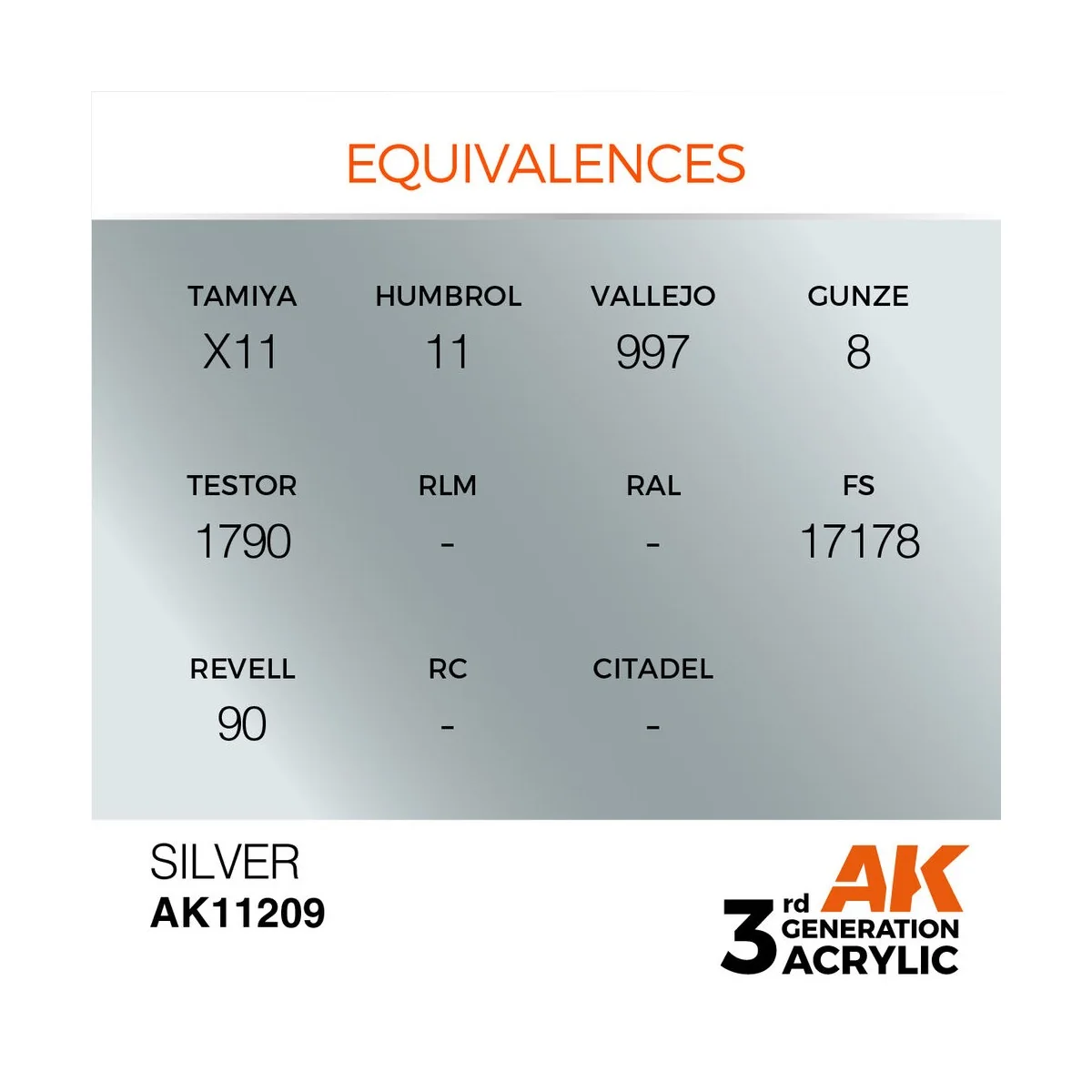 Silver 17ml - AK Interactive AK11209