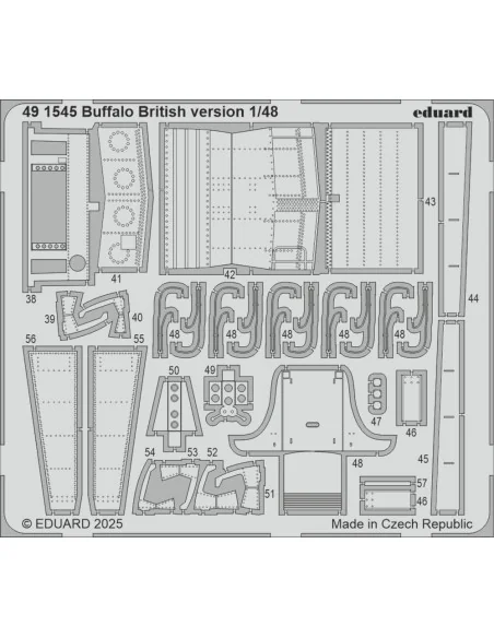 Buffalo British version for Tamiya, 1/48 - Eduard Accessories BIG49463