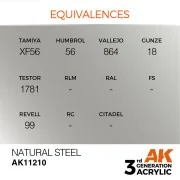 Natural Steel 17ml - AK Interactive AK11210