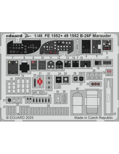 B-26F Marauder PART I for ICM, 1/48 - Eduard Accessories BIG49464