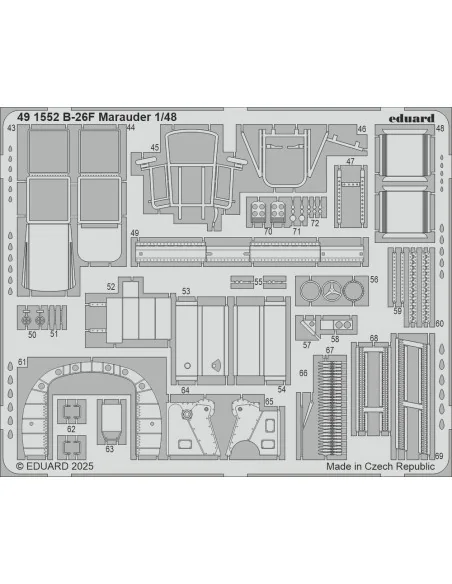 B-26F Marauder PART I for ICM, 1/48 - Eduard Accessories BIG49464