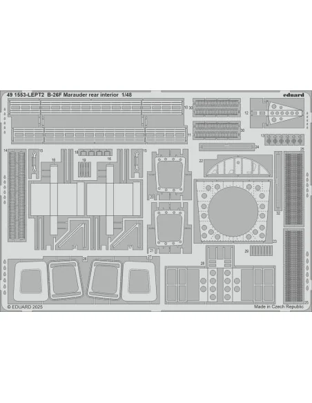 B-26F Marauder PART II for ICM, 1/48 - Eduard Accessories BIG49465