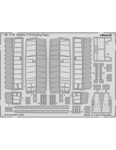 Spitfire Tr.9 for Airfix, 1/48 - Eduard Accessories BIG49466