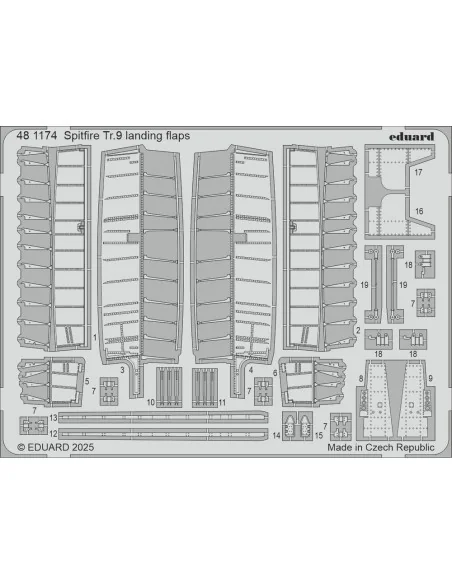 Spitfire Tr.9 for Airfix, 1/48 - Eduard Accessories BIG49466