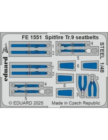 Spitfire Tr.9 for Airfix, 1/48 - Eduard Accessories BIG49466