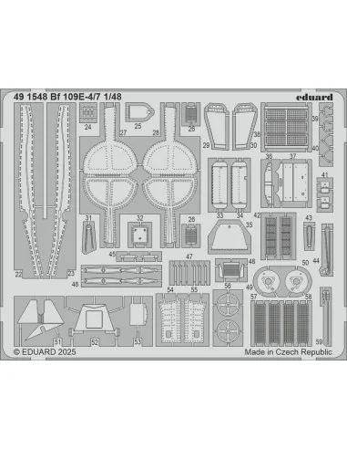[NO_DESC] Bf 109E-4/7 for Tamiya, 1/48 - Eduard Accessories BIG49467