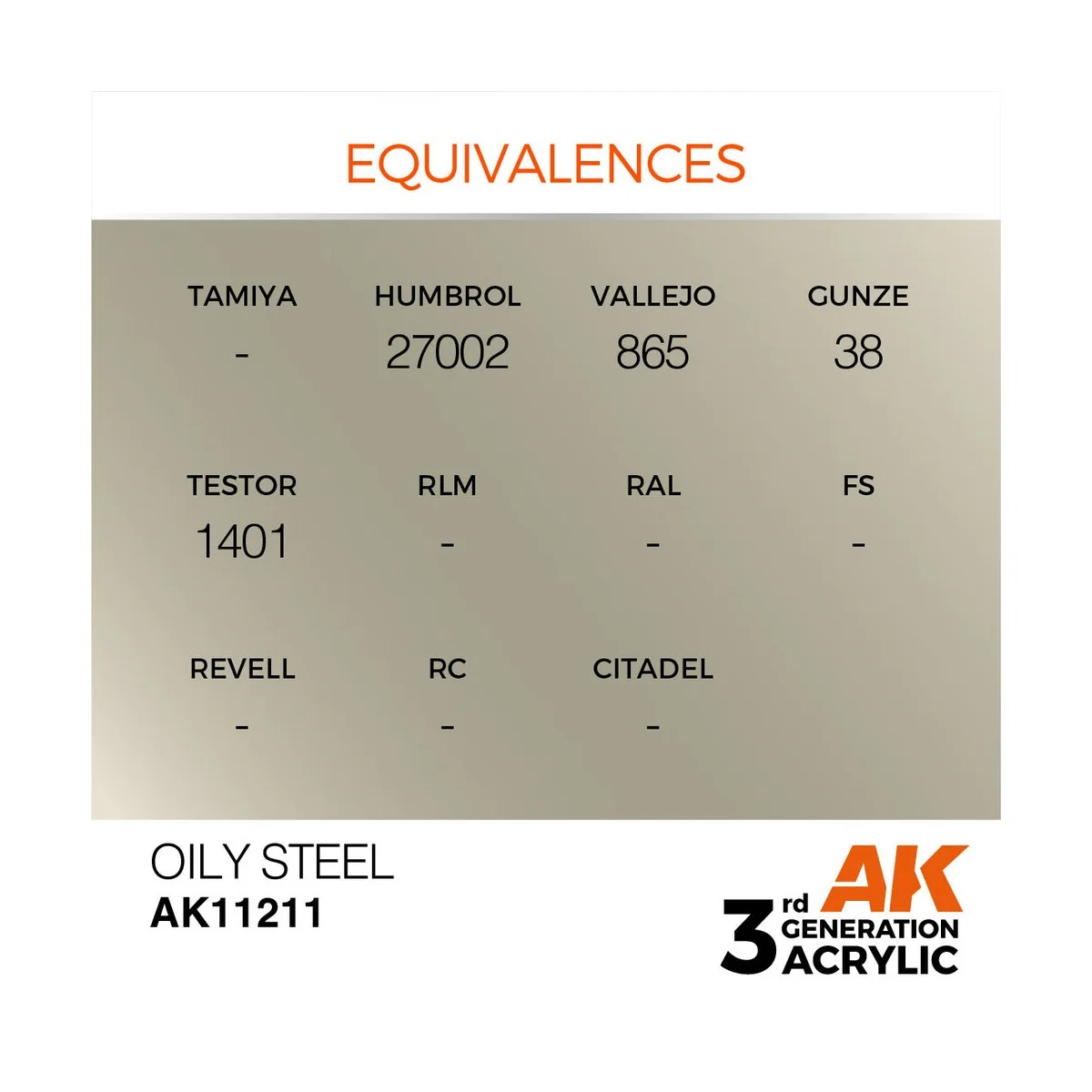 Oily Steel 17ml - AK Interactive AK11211