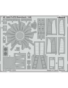 P-47D Razorback for Miniart, 1/48 - Eduard Accessories BIG49468