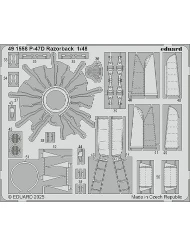 [NO_DESC] P-47D Razorback for Miniart, 1/48 - Eduard Accessories BI...