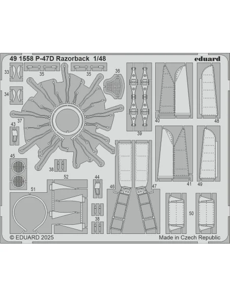 [NO_DESC] P-47D Razorback for Miniart, 1/48 - Eduard Accessories BI...