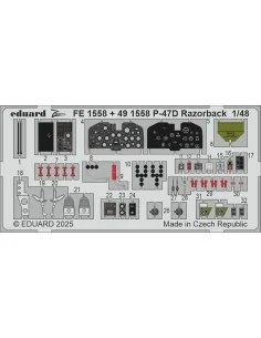 P-47D Razorback for Miniart, 1/48 - Eduard Accessories BIG49468 2