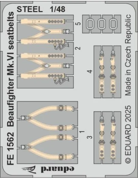Beaufighter Mk.VI for Revell, 1/48 - Eduard Accessories BIG49469