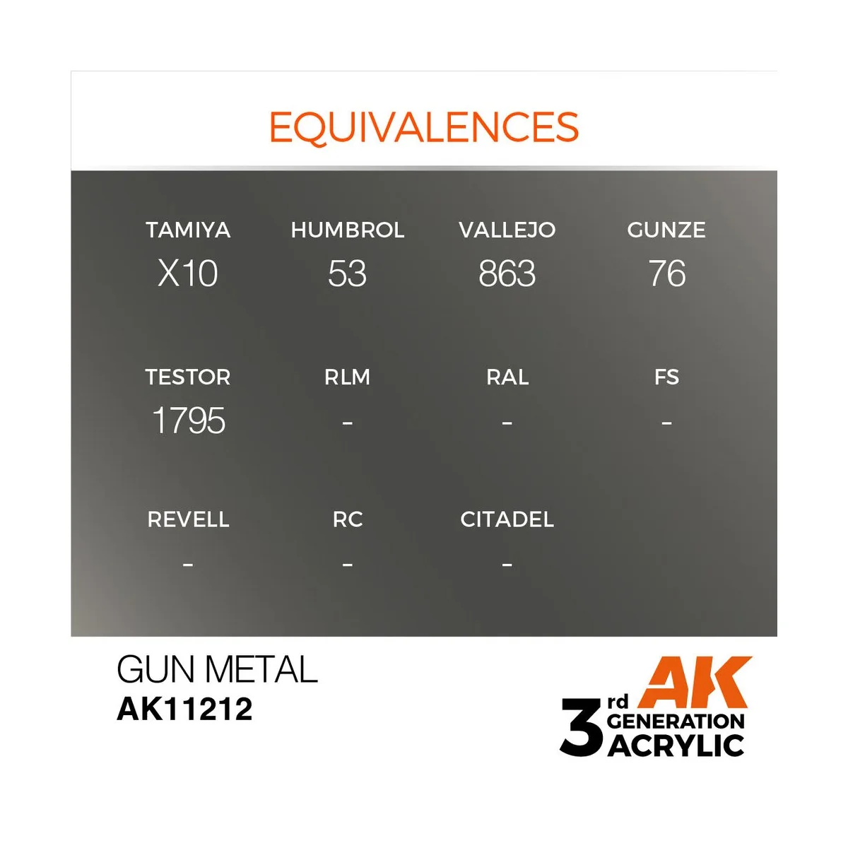 Gun Metal 17ml - AK Interactive AK11212