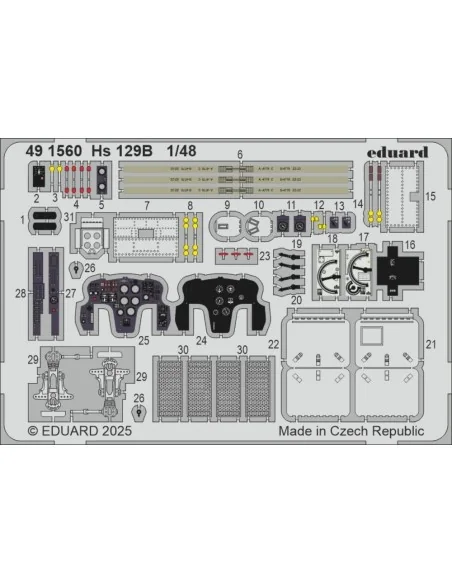 Hs 129B for Takom, 1/48 - Eduard Accessories BIG49470