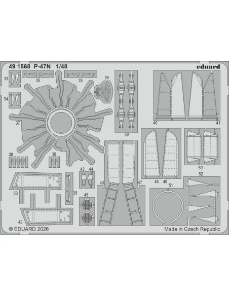 P-47N for MiniArt, 1/48 - Eduard Accessories BIG49473