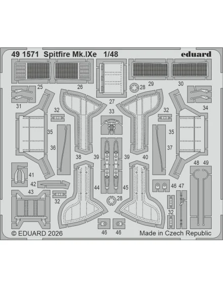 Spitfire Mk.Ixe for Airfix, 1/48 - Eduard Accessories BIG49474