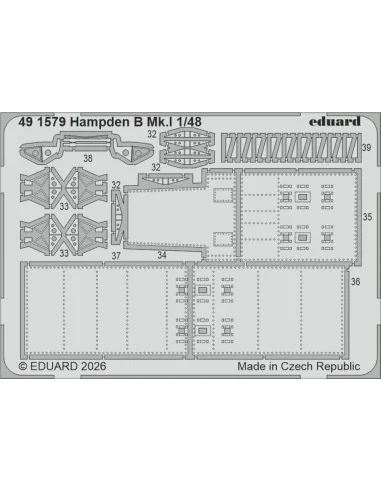 Hampden B Mk.I 1/48 for ICM, 1/48 - Eduard Accessories BIG49475