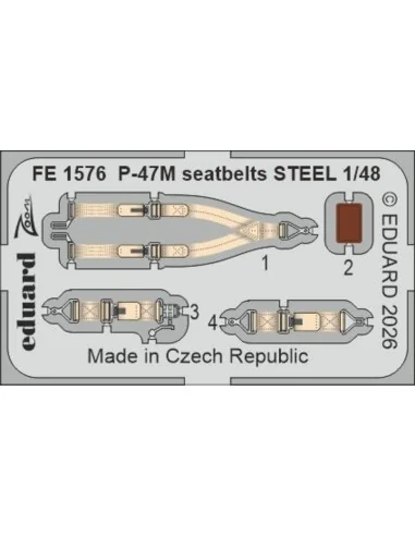 P-47M 1/48 for Miniart, 1/48 - Eduard Accessories BIG49476