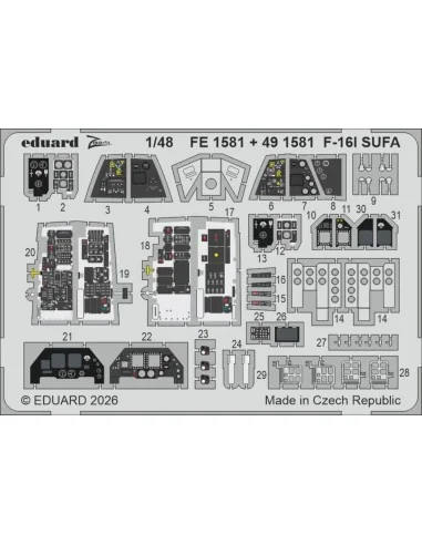 [NO_DESC] F-16I SUFA for Great Wall Hobby, 1/48 - Eduard Accessorie...