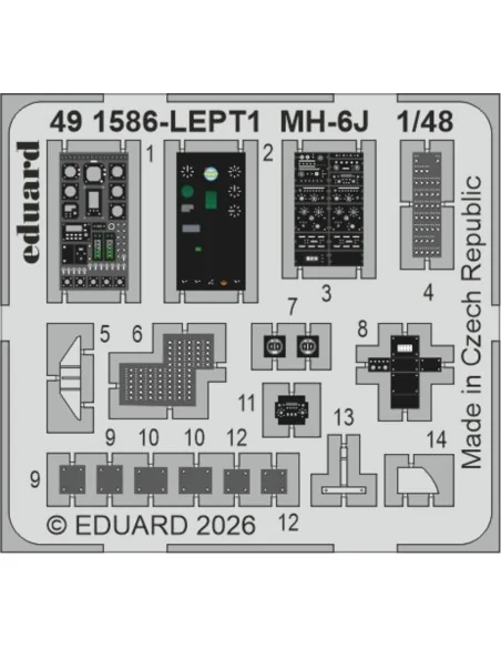 MH-6J for ICM, 1/48 - Eduard Accessories BIG49478