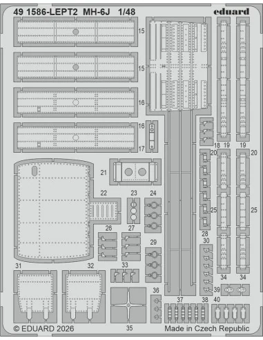 MH-6J for ICM, 1/48 - Eduard Accessories BIG49478