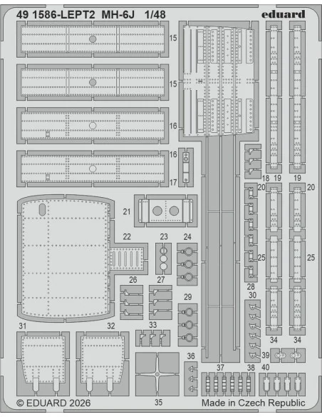 [NO_DESC] MH-6J for ICM, 1/48 - Eduard Accessories BIG49478