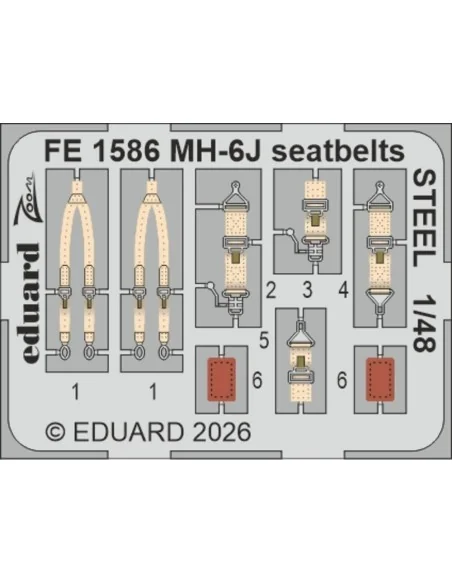 [NO_DESC] MH-6J for ICM, 1/48 - Eduard Accessories BIG49478