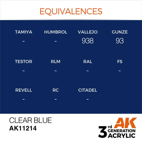 Clear Blue 17ml - AK Interactive AK11214 Clear Blue 17ml - AK Interactive AK11214