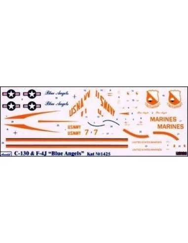 C-130 & F4J 'Blue Angel' Aerobatic team, 1/144 - Amodel AMO1425
