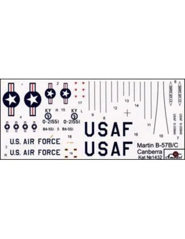 Martin B-57B/C, 1/144 - Amodel AMO1432