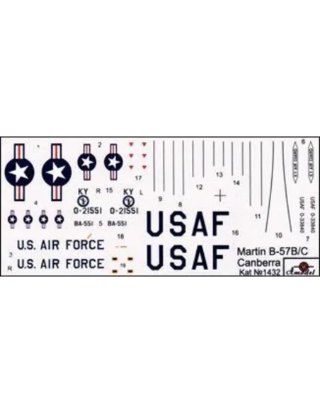 Martin B-57B/C, 1/144 - Amodel AMO1432