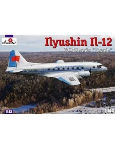 [NO_DESC] Ilyushin IL-12 'Coach' Soviet cargo air., 1/144 - Amodel ...