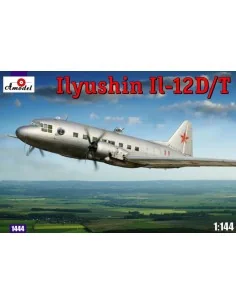 IIyushin IL-12D/T Sov.milit.transp.aircr, 1/144 - Amodel AMO1444