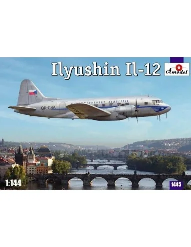 Ilyushin IL-12 Czech airliner, 1/144 - Amodel AMO1445