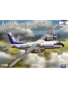 [NO_DESC] Antonov An-24B passenger airliner, 1/144 - Amodel AMO1464