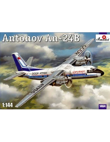 Antonov An-24B passenger airliner, 1/144 - Amodel AMO1464