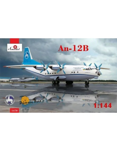 Antonov An-12B cargo aircraft, 1/144 - Amodel AMO1470