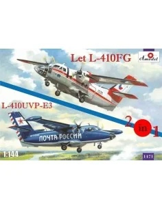 Let L-410FG & L-410UVP-3 aircraft (2kits, 1/144 - Amodel AMO1471