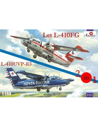 Let L-410FG & L-410UVP-3 aircraft (2kits, 1/144 - Amodel AMO1471