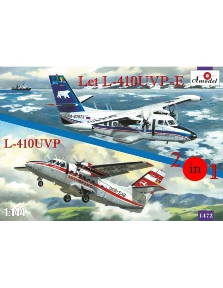 Let L-410UVP-E & L-410UVP aircraft(2 kit, 1/144 - Amodel AMO1472