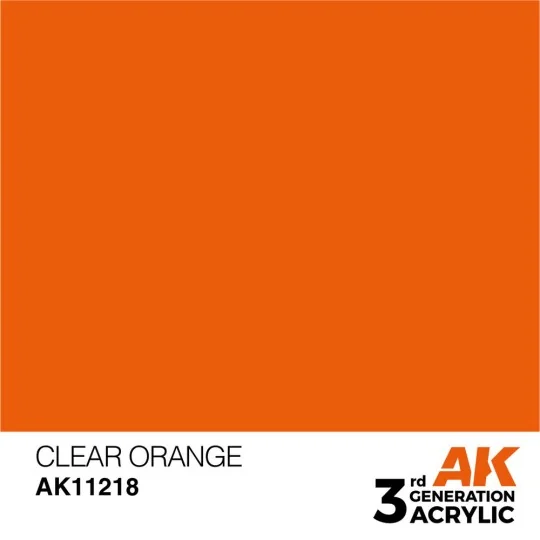 Clear Orange 17ml - AK Interactive AK11218 Clear Orange 17ml - AK Interactive AK11218